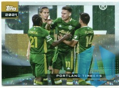 2021 Topps MLS Portland Timbers Card Icy White Foil #155